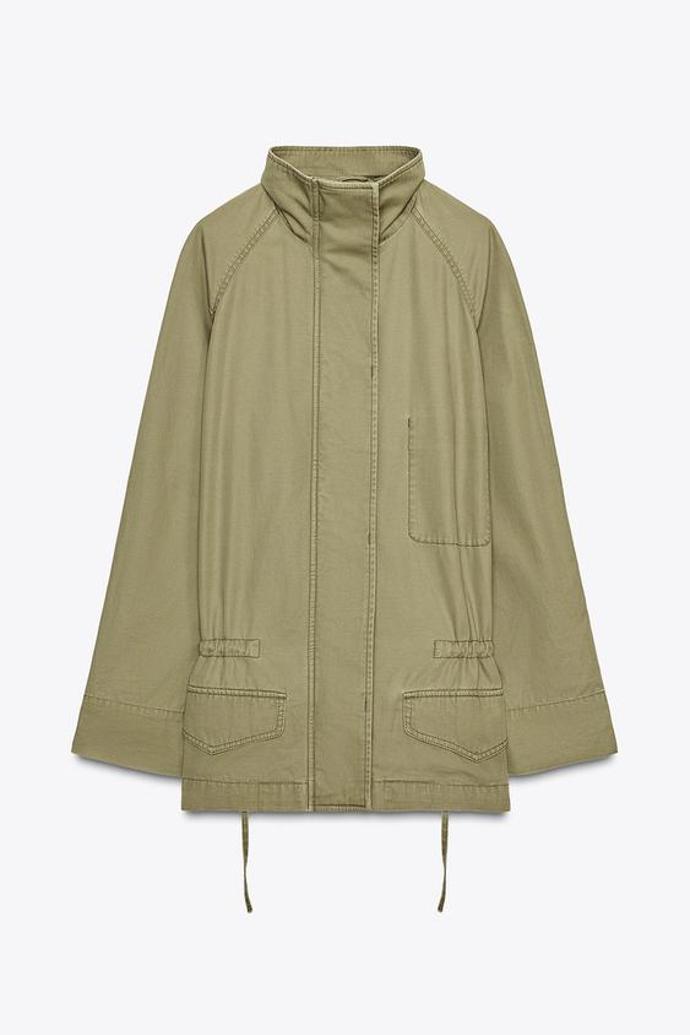Parka maxi s kapsami, Zara, 1499 Kč