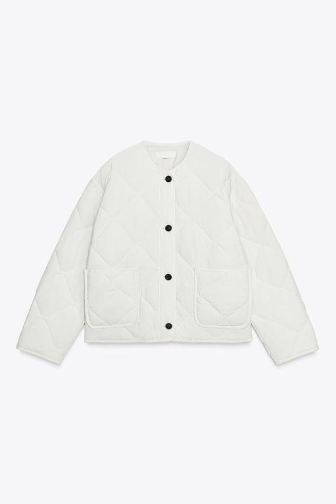 Prošívaná bunda s technologií water repellent, Zara, 849 Kč