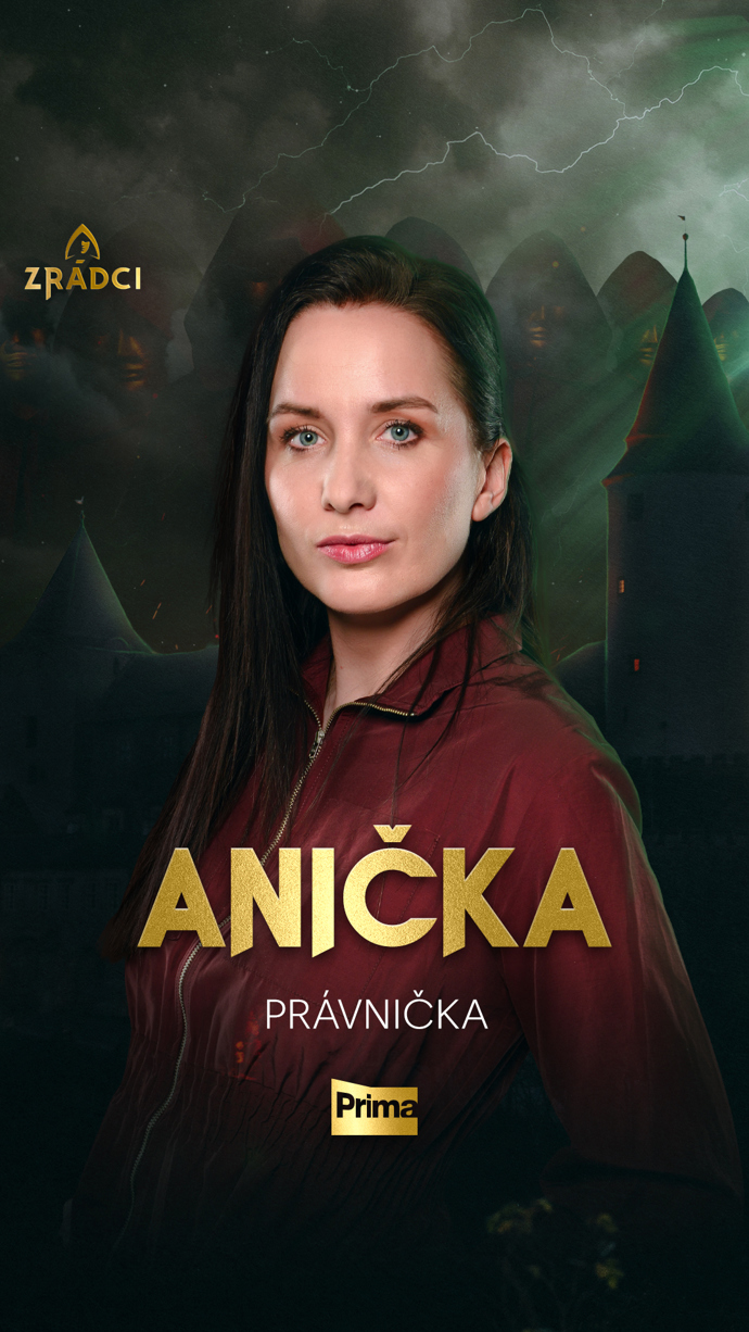 Čtrnáctá soutěžící je právnička Anička.