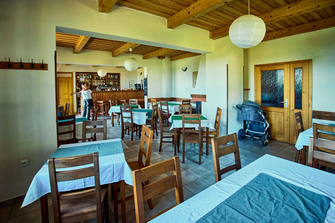 Prostředí restaurace.