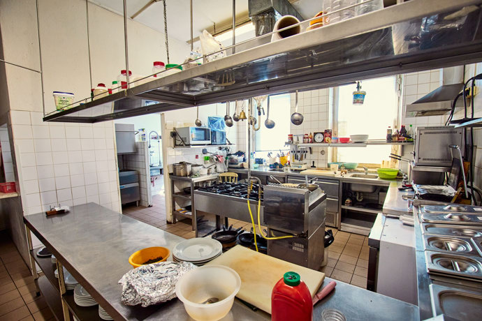 Kuchyně v restauraci a penzionu Na Čertovce.