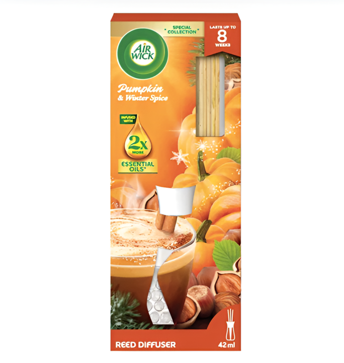 Tyčinkový difuzér s vůně dýně a podzimního koření, AIR WICK, 129 Kč