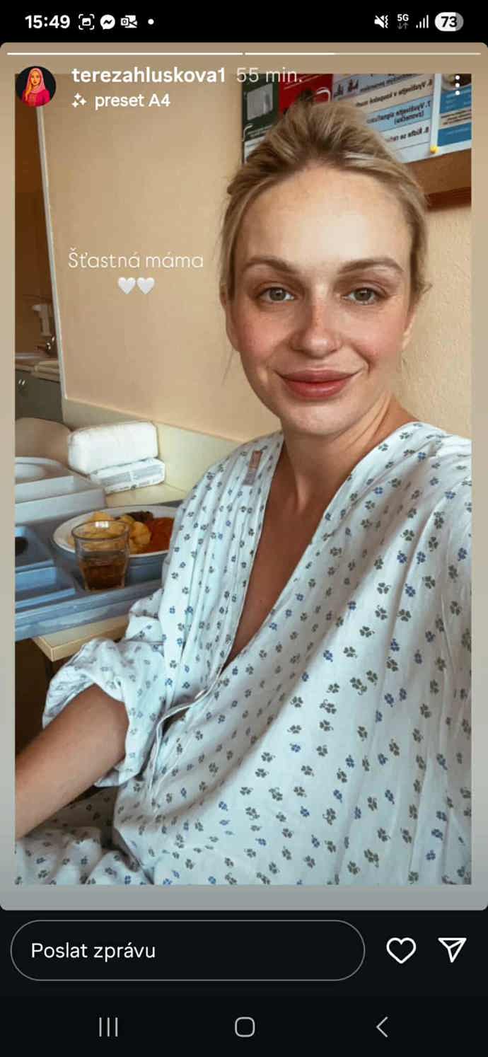 Tereza Hlůšková porodila syna Viktora.