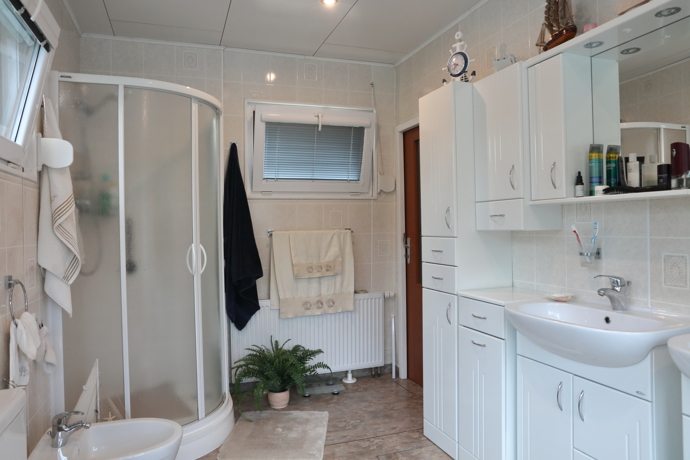 Koupelna je opravdovou chloubou Heleny a Michala. 