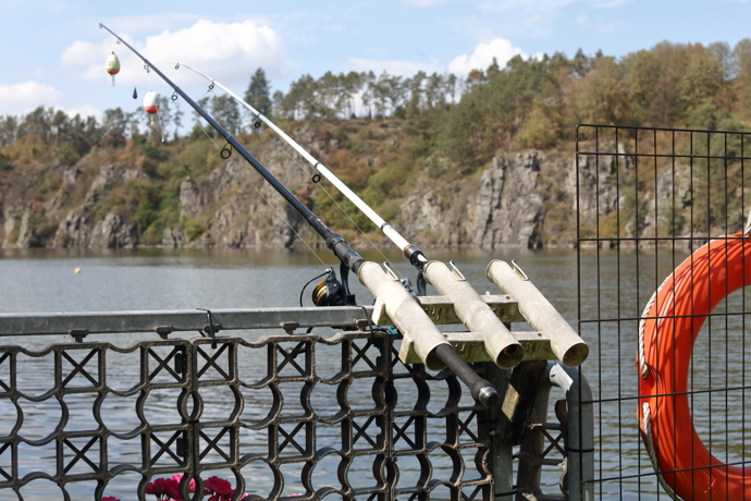 Rybaření je velkou láskou Martina Michala. Takto vypadá jeho rybářská výbava na hausbótu. 