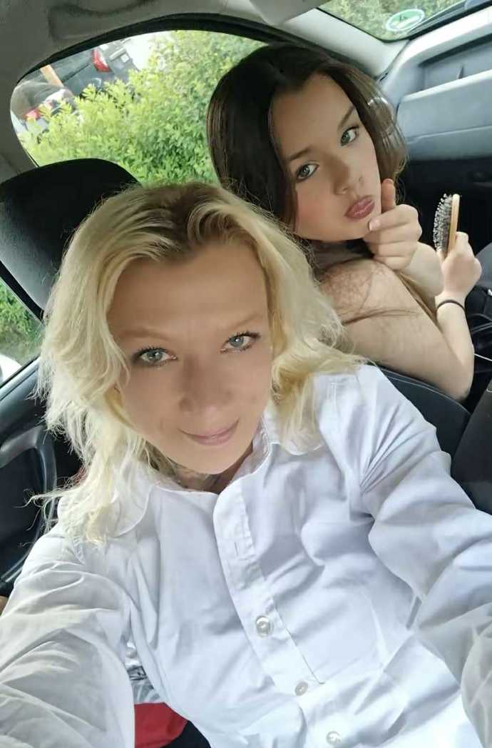 Jana se svou dcerou.