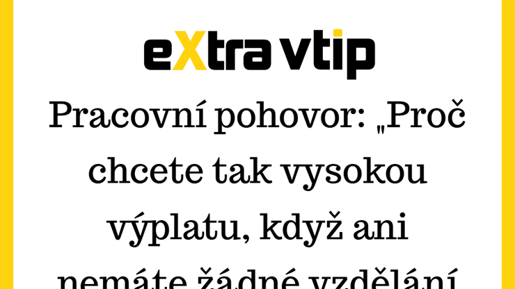 Někdy je neznalost ten největší pracovní výkon