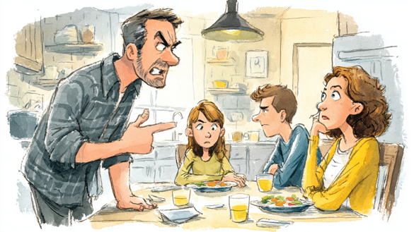 Olga (42): Manžel se ke mně chová jako k otloukánkovi a děti se na to dívají