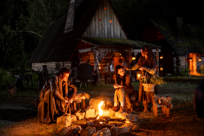 Snímek z natáčení nové pohádky Zrození alchymistky.