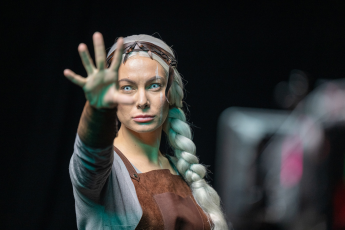 Snímek z natáčení nové pohádky Zrození alchymistky.