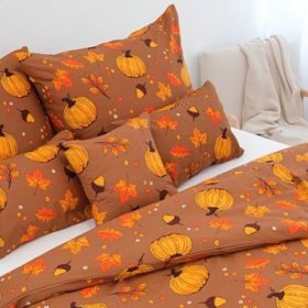 Bavlněné povlečení Renforcé – Dýňové kouzlo od MK Lůžkoviny. Cena se slevou: 559 Kč (Běžná cena: 699 Kč). 