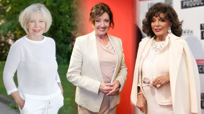 Omládněte jen díky barvám: Světlé tóny milují Jana Švandová, Marie Rottrová i devadesátnice Joan Collins