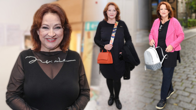 Stylová Zlata Adamovská to s černou umí: Outfitům dodává šmrnc barevnými doplňky a originálními šperky