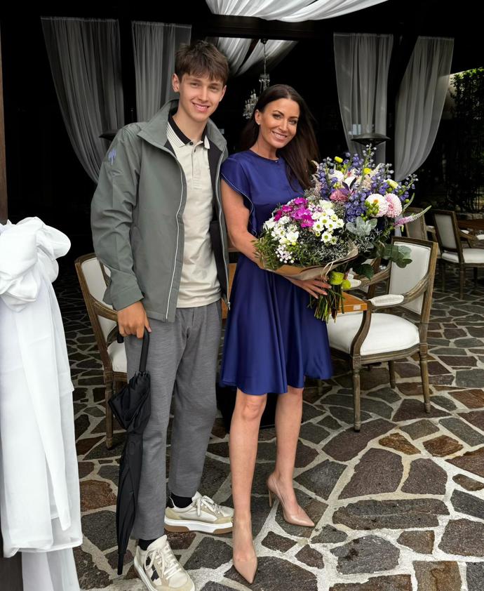 Kristian s maminkou.