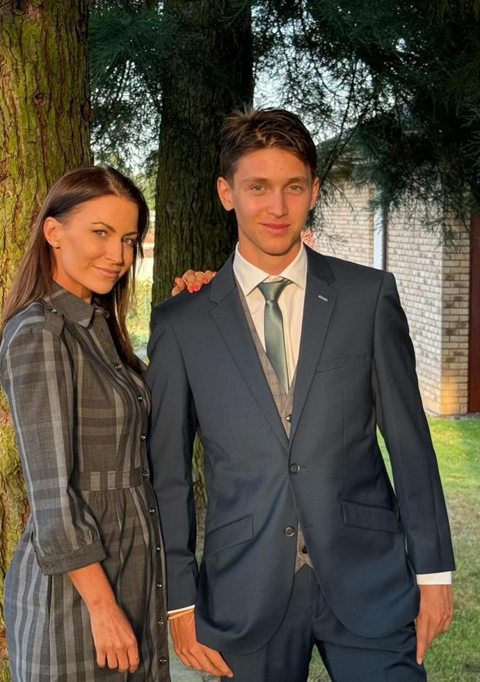 Gabriela Partyšová a její syn Kristian.