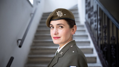 FOTO: Sarah Haváčová složila vojenskou přísahu.