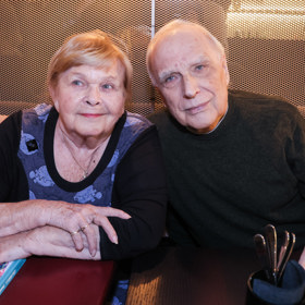 Ladislav Županič se spisovatelkou Ivankou Devátou.