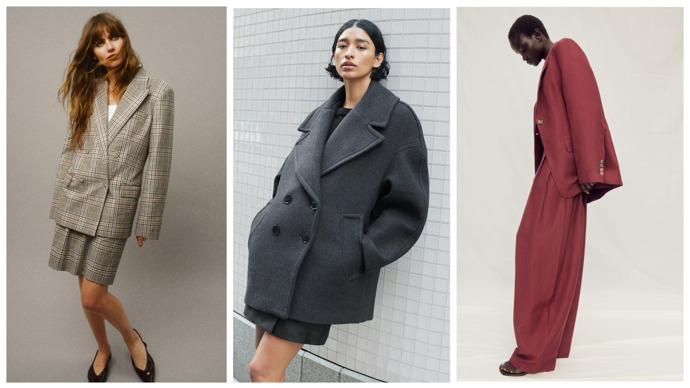 I když i letos najdete pár oversize střihů, o slovo se znovu hlásí ženská silueta. 