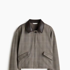 Bunda s límcem s povrchovou úpravou, H&M, 859 Kč