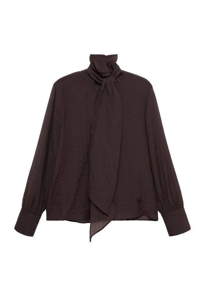 Blůza s vázačkou, Mango, 999 Kč