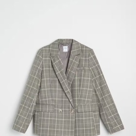 Kostkované dámské sako, Sinsay, 479 Kč