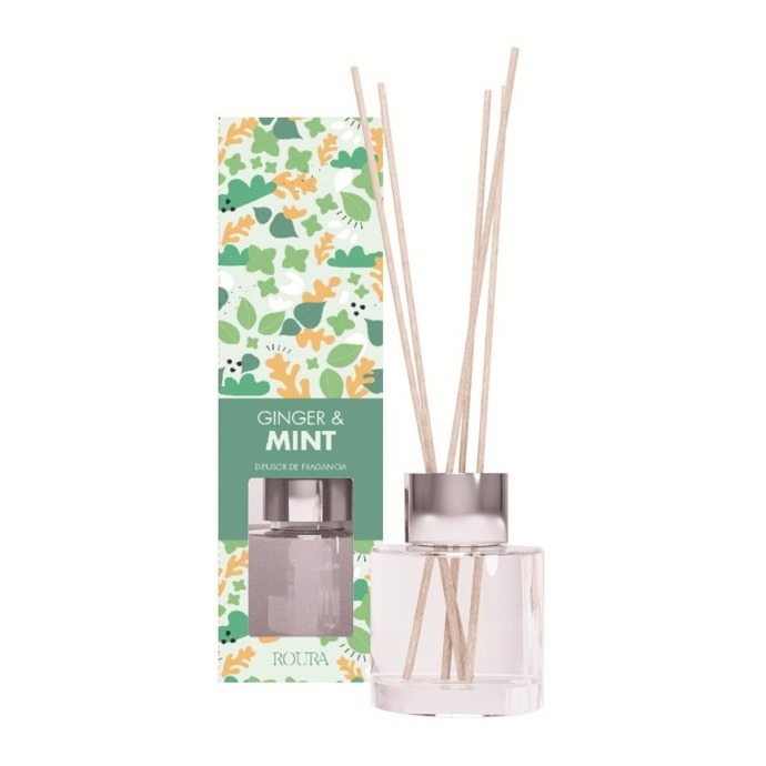 Vonný difuzér s vůní zázvoru a máty, ROURA, 144 Kč