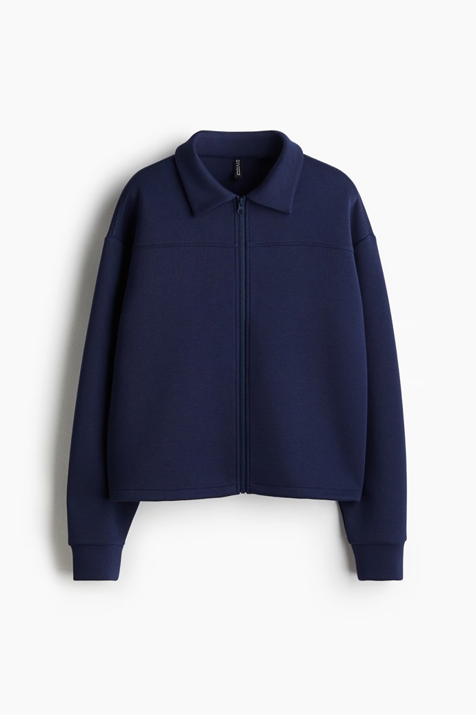 Mikina z materiálu scuba se zipem, H&M, 619 Kč
