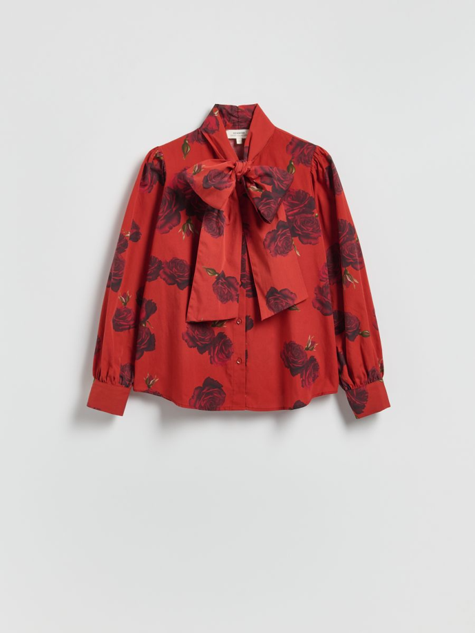 Bavlněná košile s ozdobným vázáním, Reserved, 899 Kč