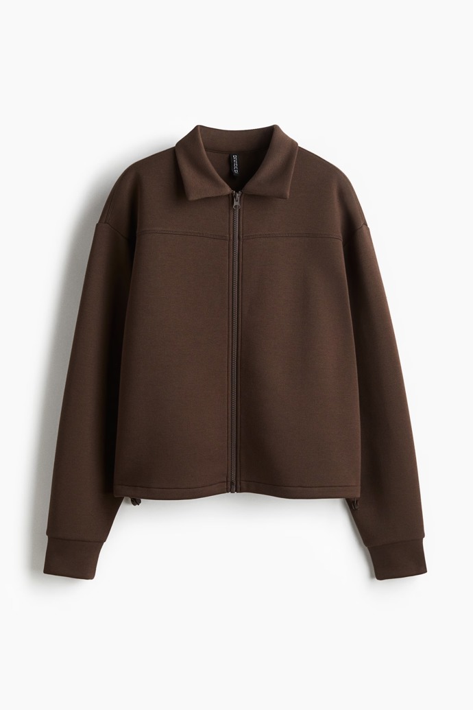 Mikina z materiálu scuba se zipem, H&M, 619 Kč