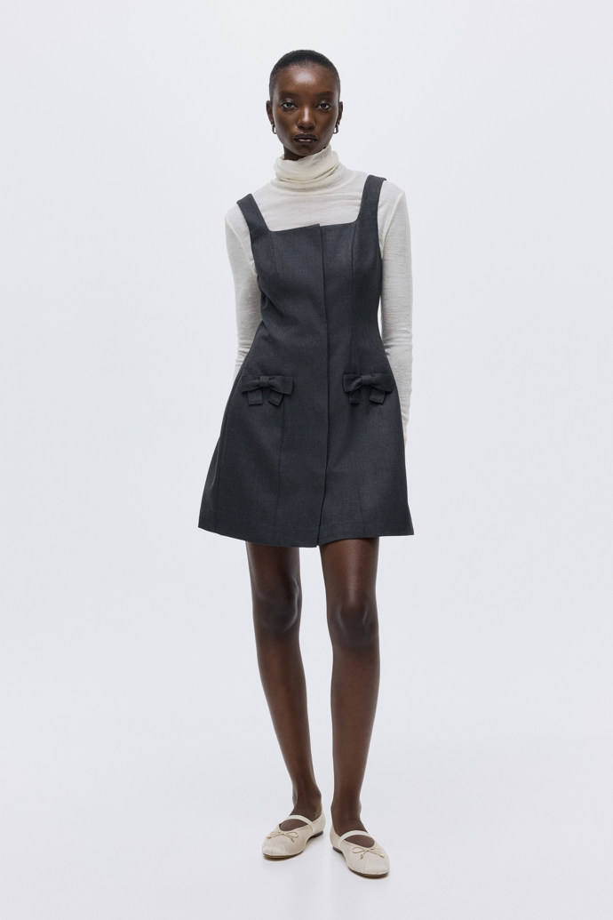 Keprové šaty s mašličkami, H&M, 1239 Kč