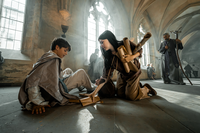 Snímek z natáčení nové pohádky Zrození alchymistky.