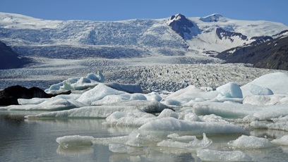 FOTO: Ledovec na Islandu.