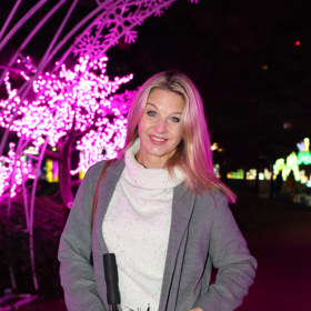 Sabina Laurinová na rozsvícení Winter Wonderlandu.