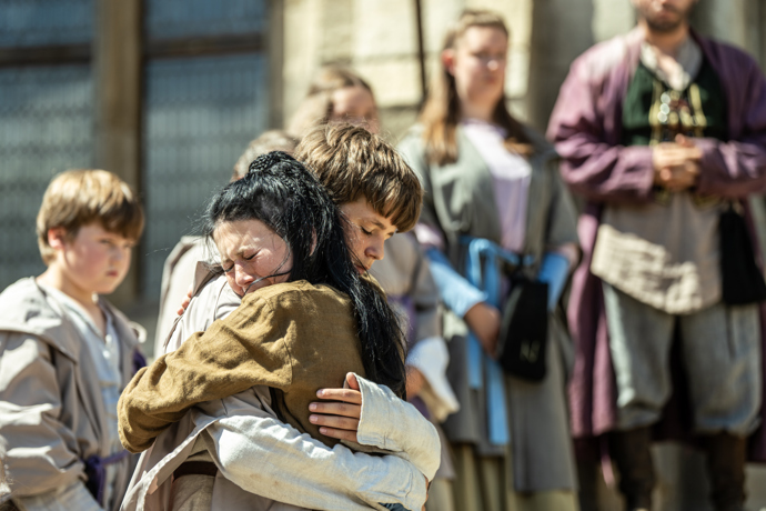 Snímek z natáčení nové pohádky Zrození alchymistky.