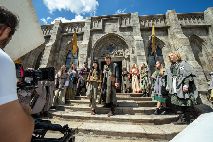 Snímek z natáčení nové pohádky Zrození alchymistky.