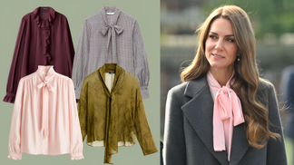 Nejhezčí košile s vázačkou na podzim 2025: Trendy jsou tlumené barvy, nezklame ani něžná růžová ve stylu Kate Middleton