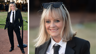 Módní inspirace pro dámy 75+: Legendární Twiggy oblékla pánský styl a ukázala kouzlo jednoduchosti