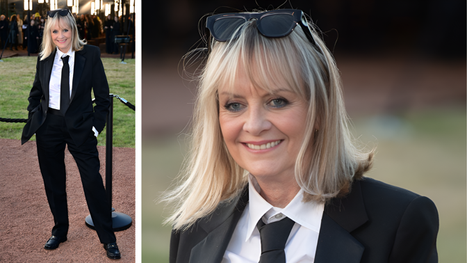 Módní inspirace pro dámy 75+: Legendární Twiggy oblékla pánský styl a ukázala kouzlo jednoduchosti