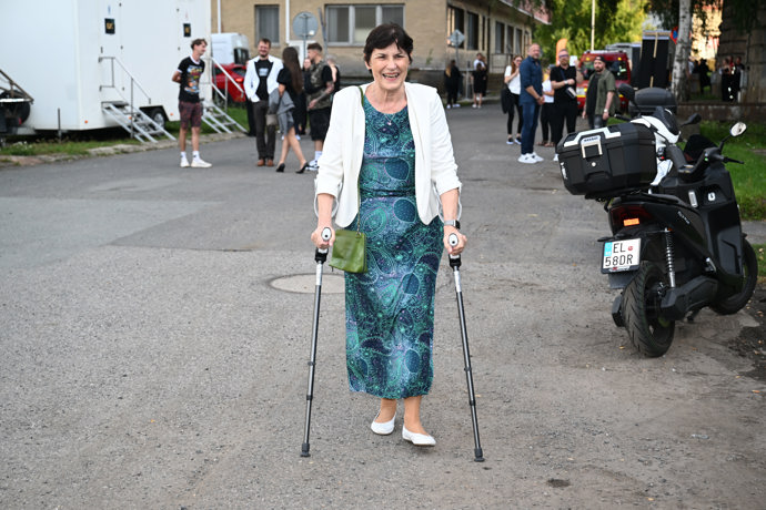 Jiřina Hofmanová na předpremiéře Zrádců.