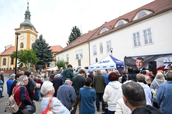 Andrej Babiš ve Šlapanicích.