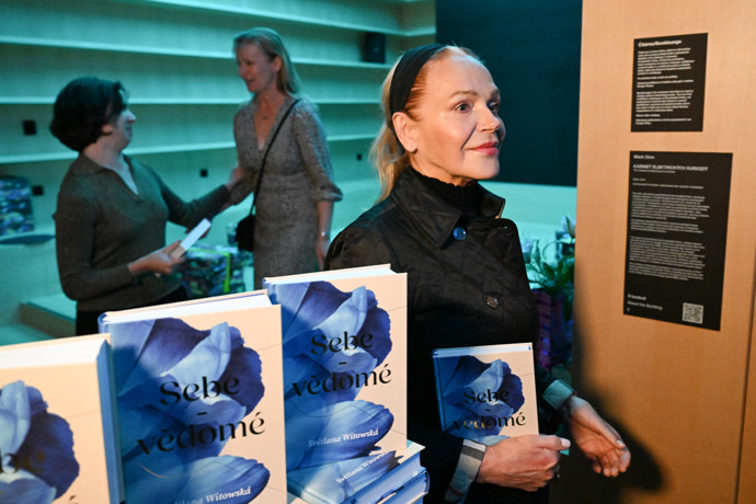 Dagmar Havlová na křtu knihy Světlany Witowské. 