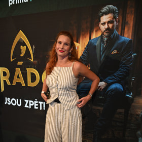 Denisa Nesvačilová na tajné předpremiéře Zrádců.