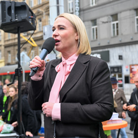 Jana Černochová vystoupila na akci Spolu.