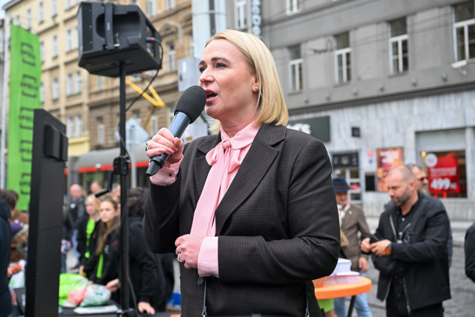 Jana Černochová vystoupila na akci Spolu.