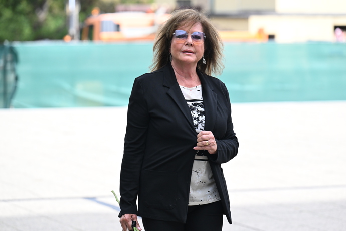 Marie Tomsová přišla vyprovodit Petra Obdržálka na jeho poslední cestu.