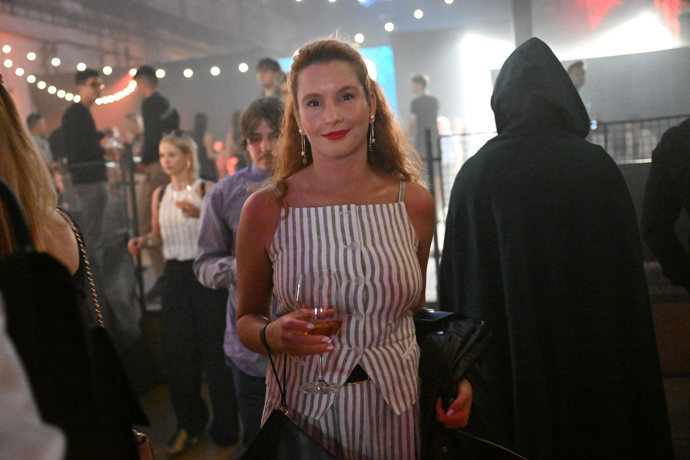 Denisa Nesvačilová si užívala atmosféru akce.