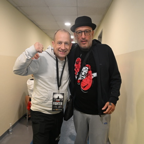 Jakub Mohamed Ali s Martinem Kociánem před zápasem.