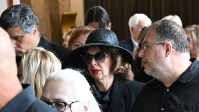 FOTO: Saskia Burešová dala poslední sbohem svému manželovi.