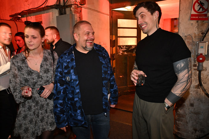 Čestmír Strakatý na premiéře nové řady Zrádců.