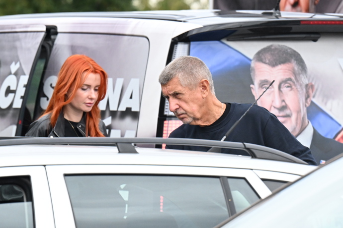 Andrej Babiš s Anetou Zicklerovou.
